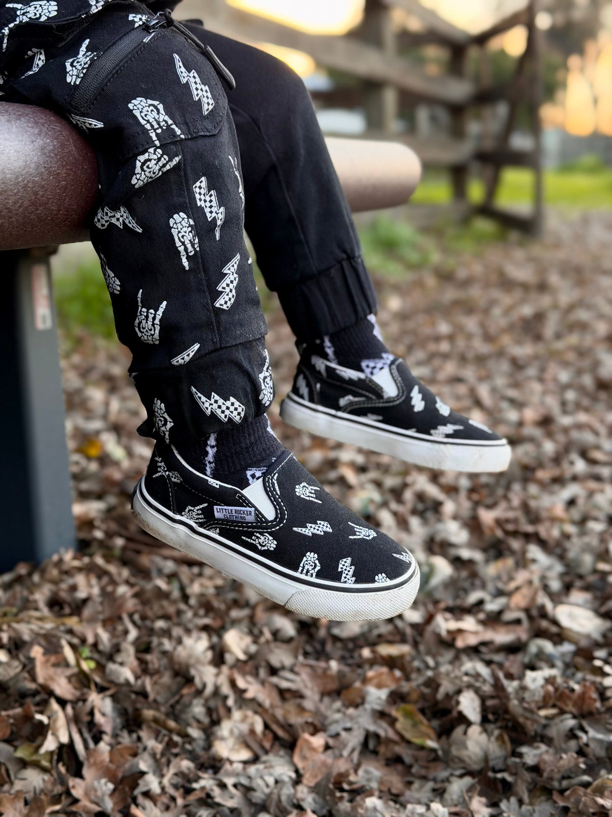 Canvas Slip On Shoes – Bolted Bones - Black