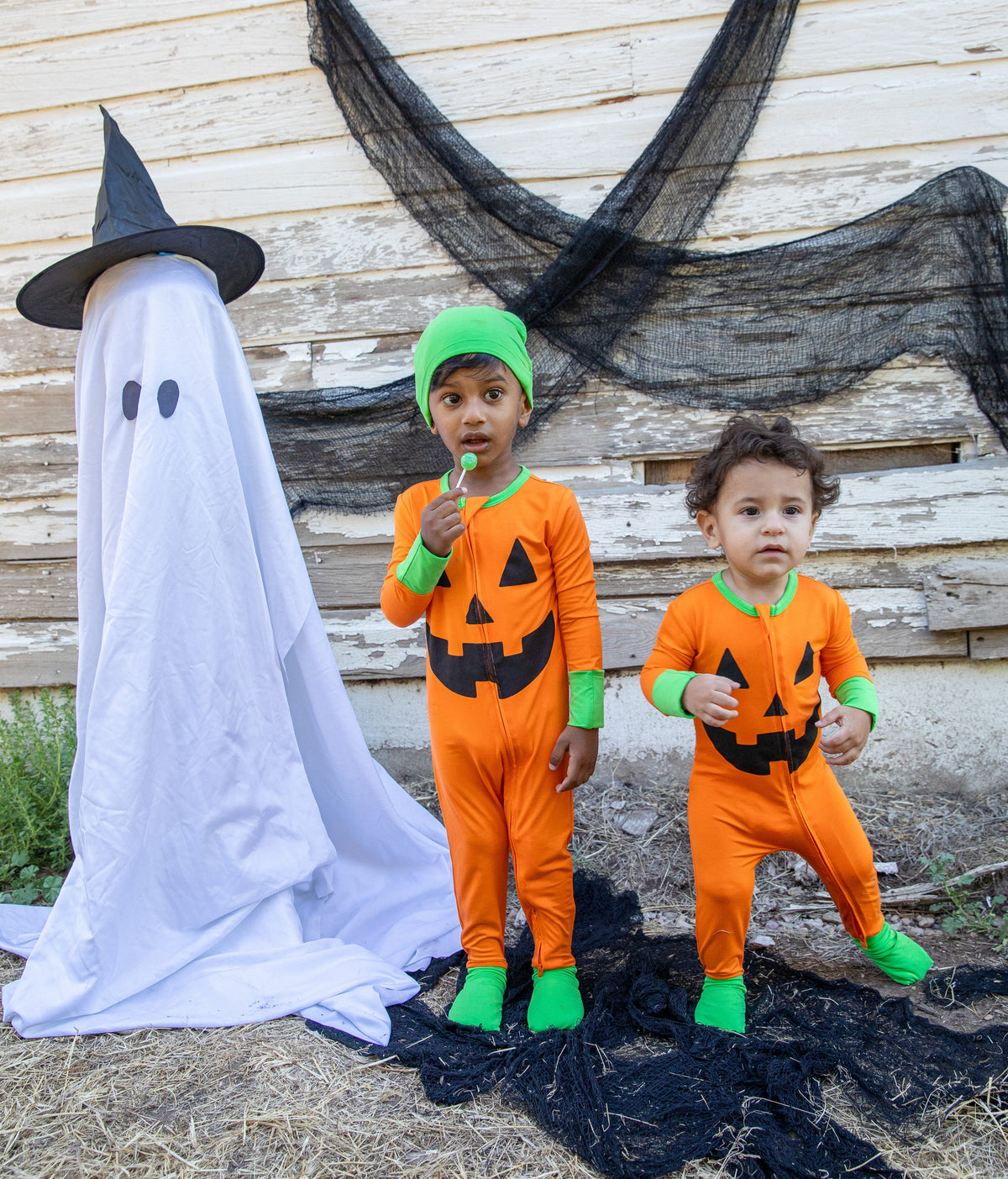 Pumpkin Patch PJ + Hat Costume Set