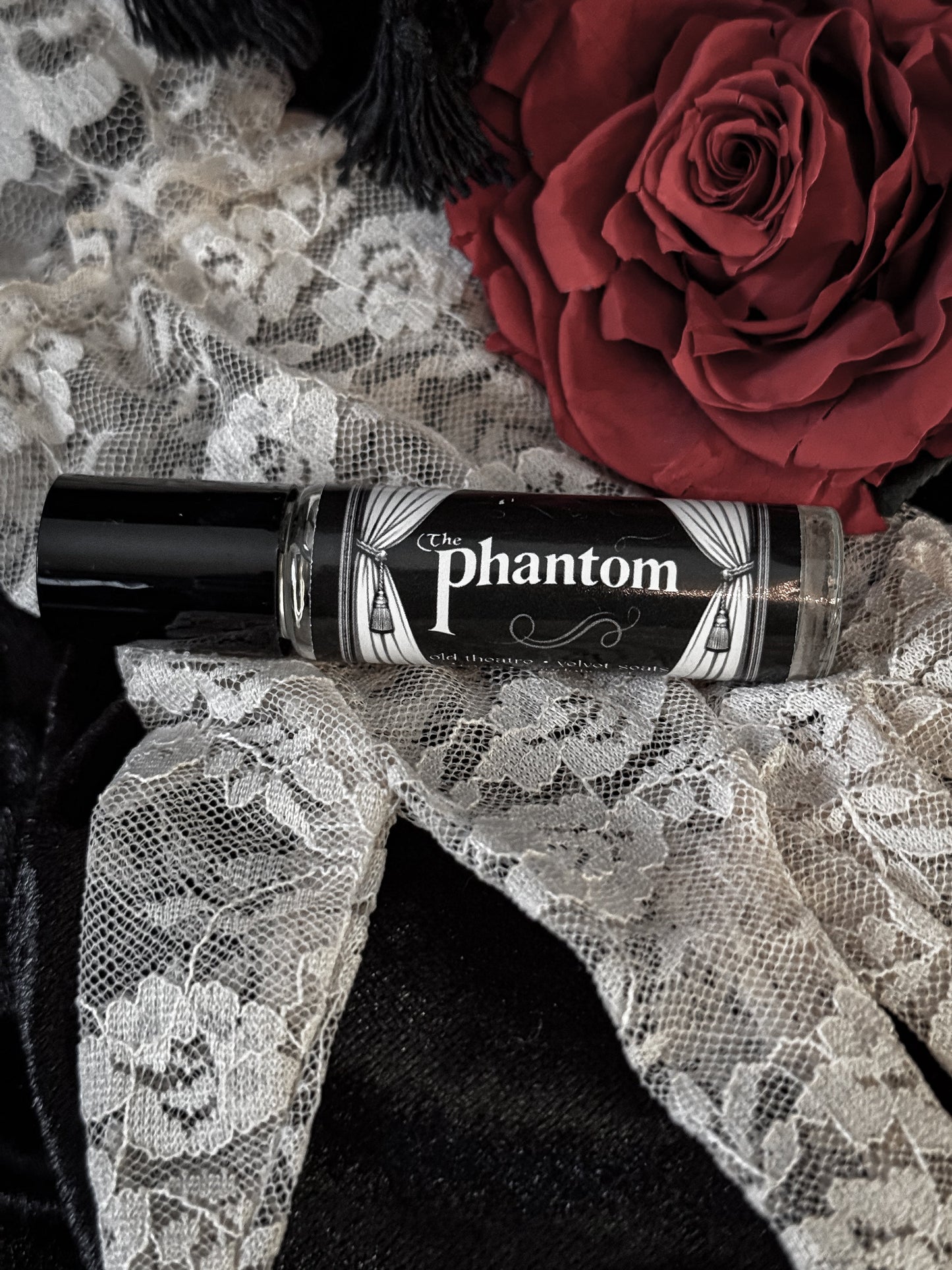 The Phantom- (rose, sandalwood, bourbon, velvet seats)