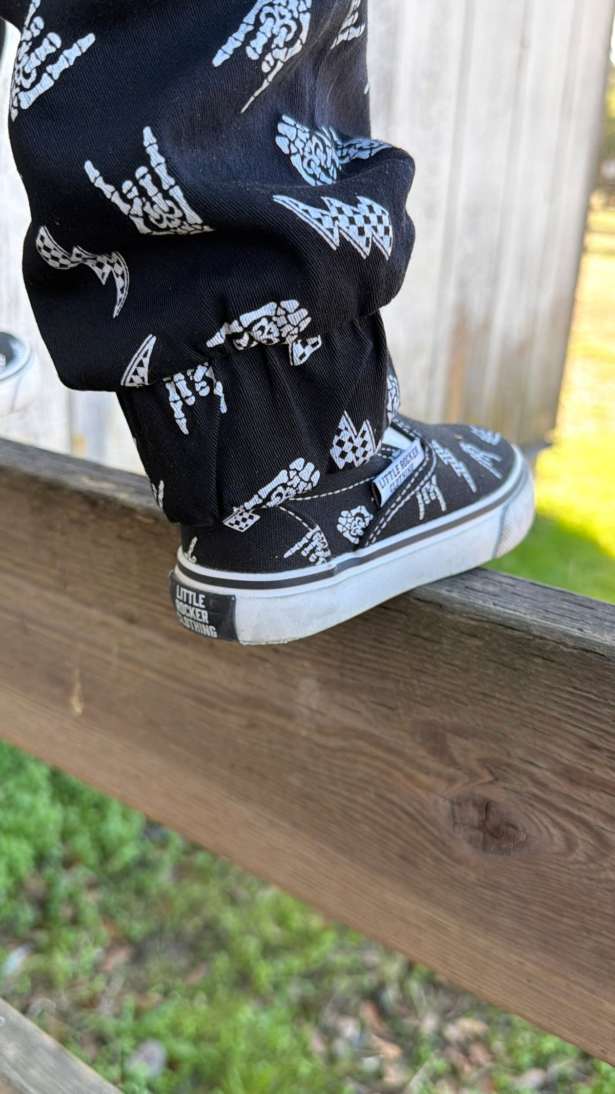 Canvas Slip On Shoes – Bolted Bones - Black