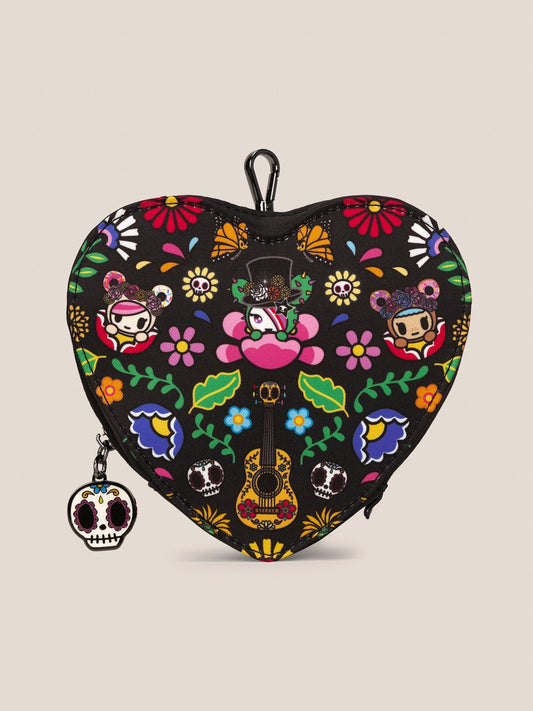 tokidoki Heart Mini Bag Clip-On Pouch Accessory – Dia de los Muertos