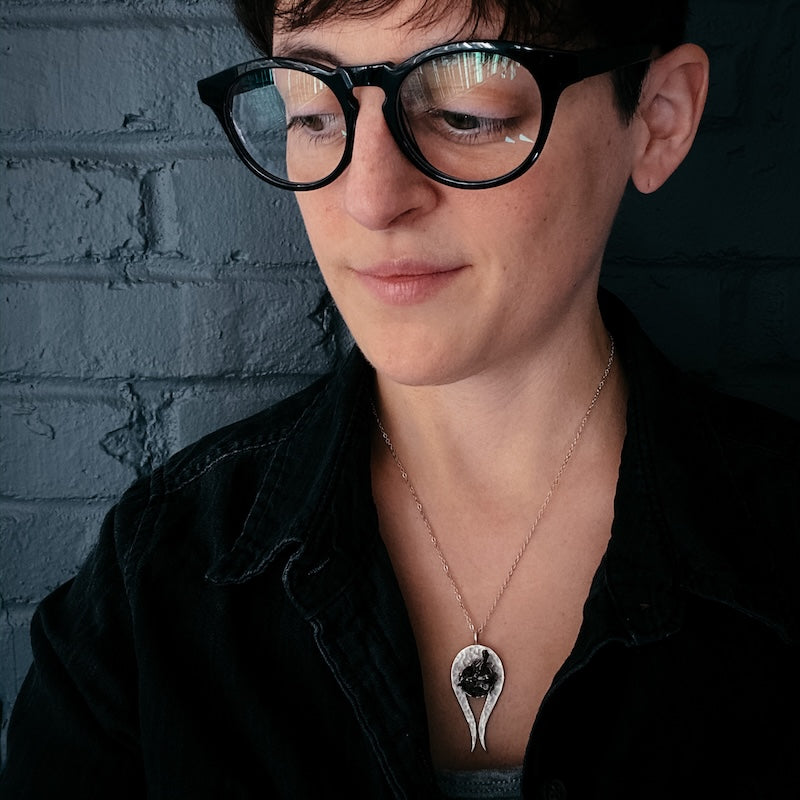 Comet Necklace with Authentic Meteorite