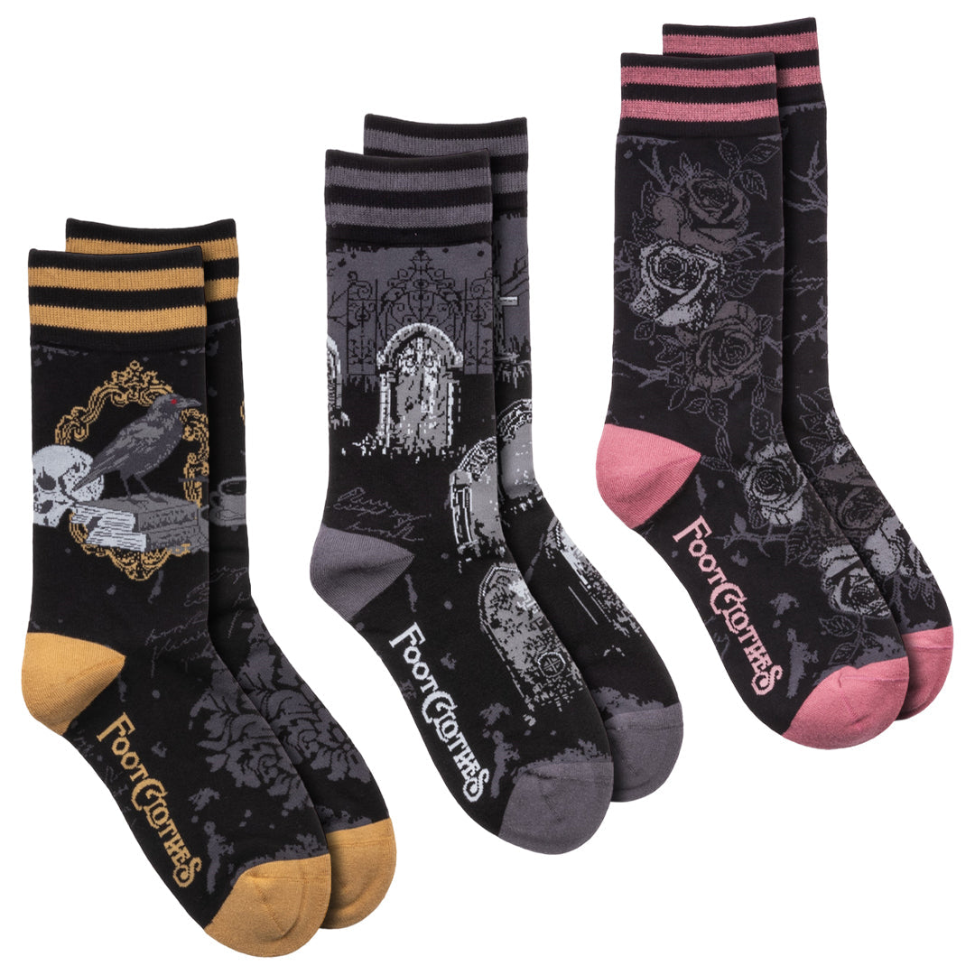 Nocturnal Crew Sock Pack | 3 Designs
