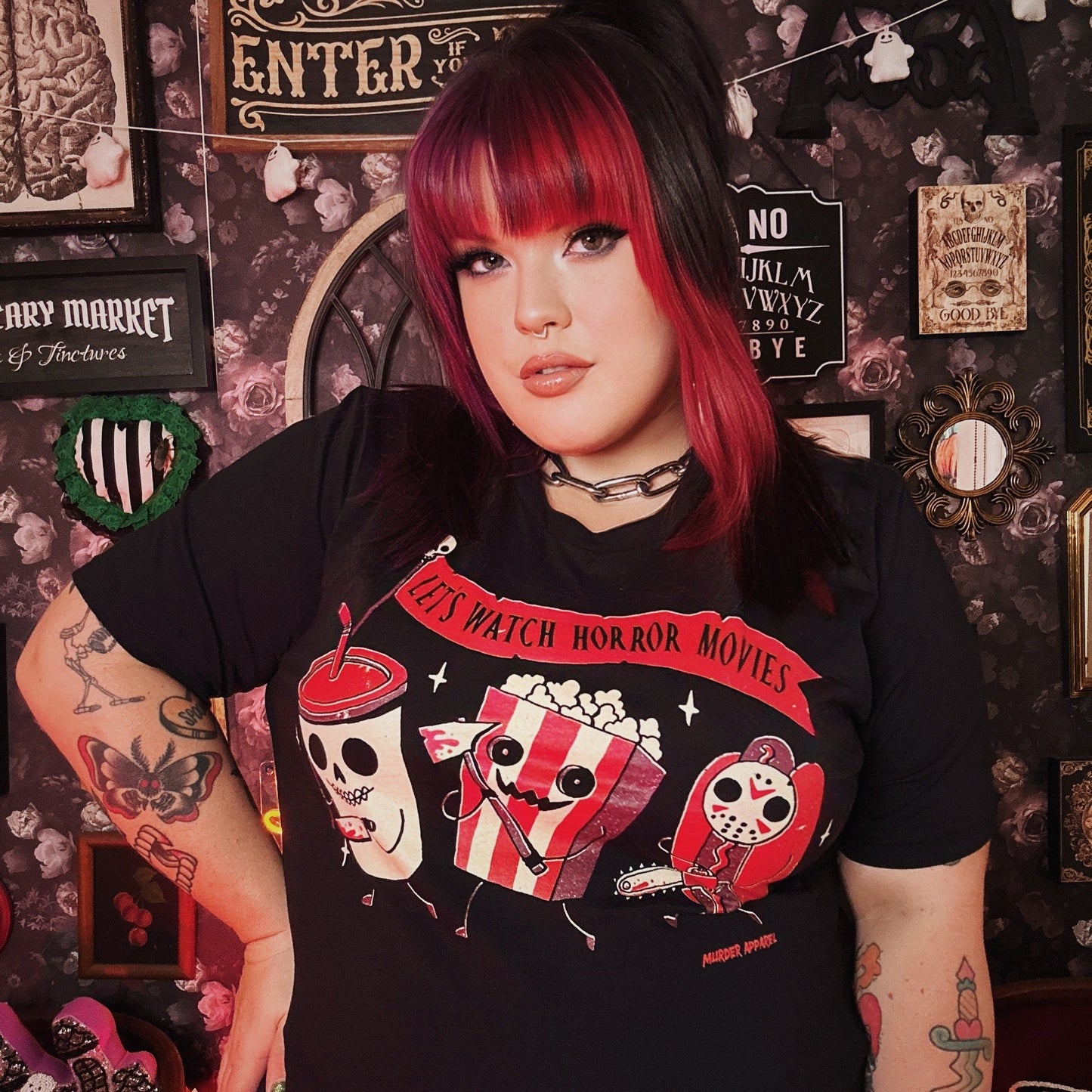 Let's Watch Horror Movies T-shirt