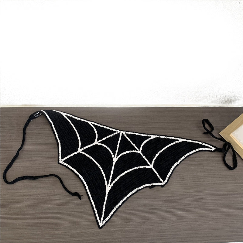 Spiderweb Crochet Headscarf (Big Kids/Adults)