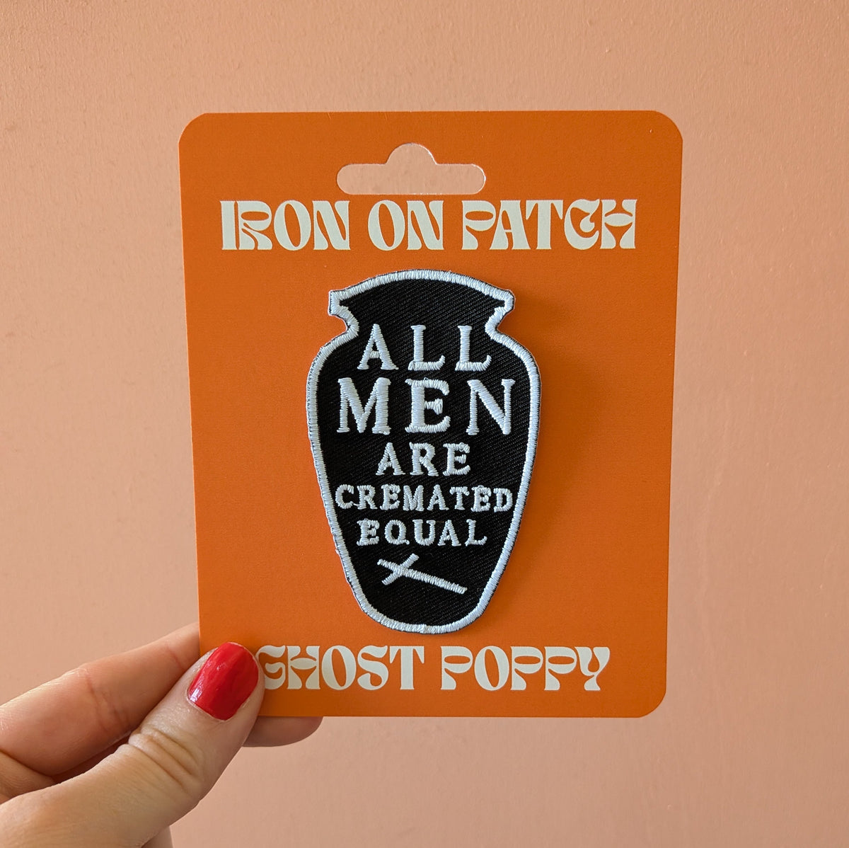 Cremated Iron On Patch
