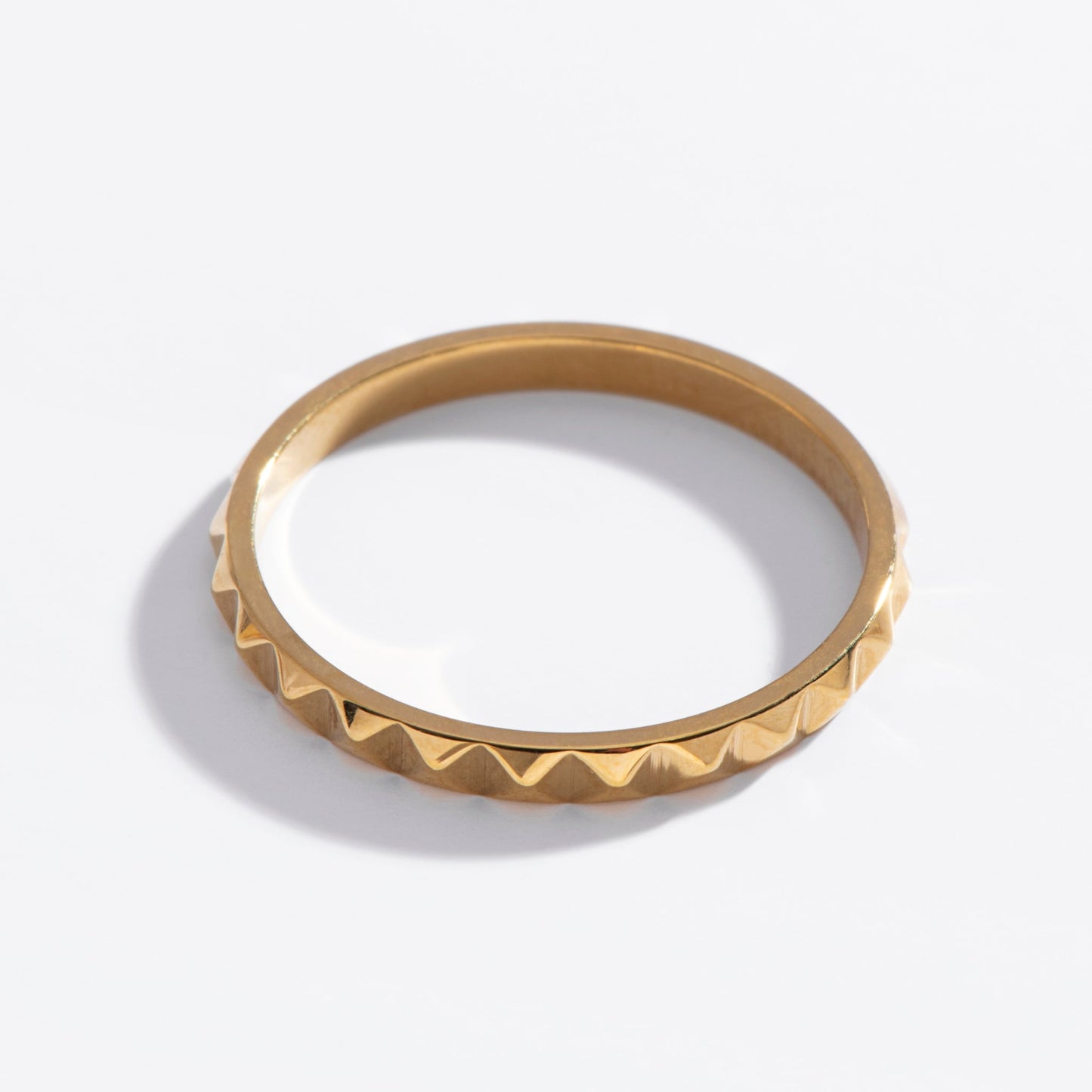 Pyramid Spike Ring