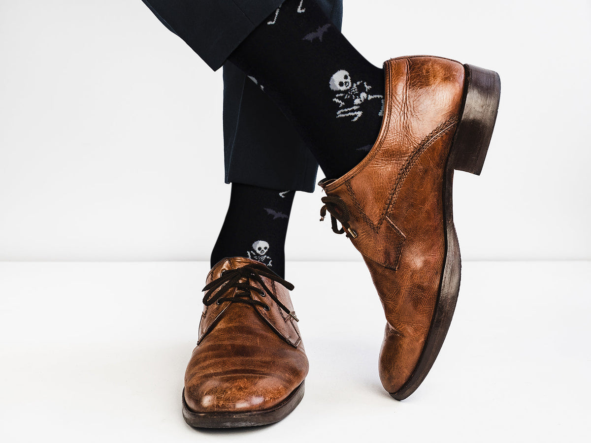 Dancing Skeleton Socks - Comfy Cotton for Men & Women