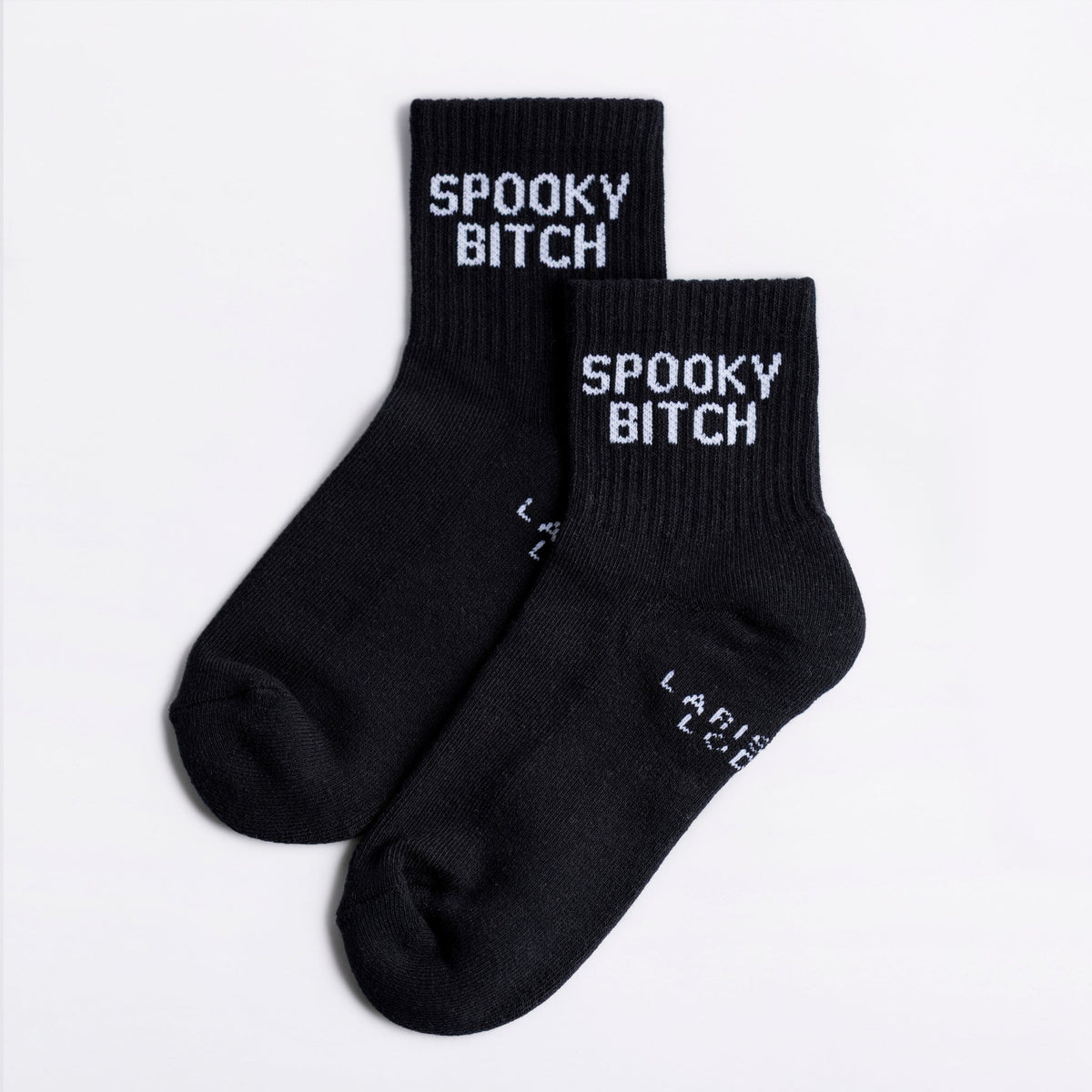 Spooky Bitch Quarter Crew Socks