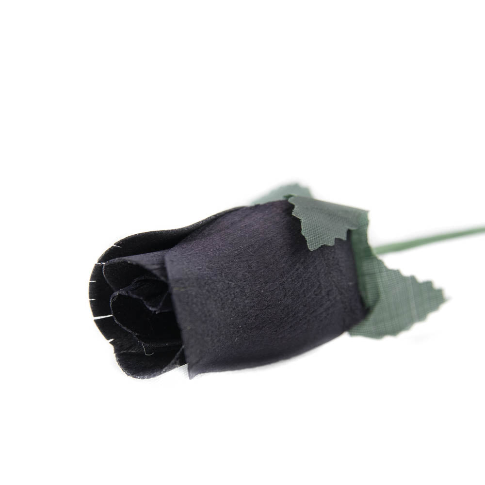 Black Closed Bud Roses 8-Pack