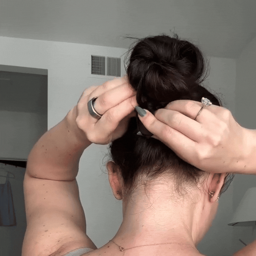Black Velvet Buckle Scrunchie - No Snagging, No Tangles