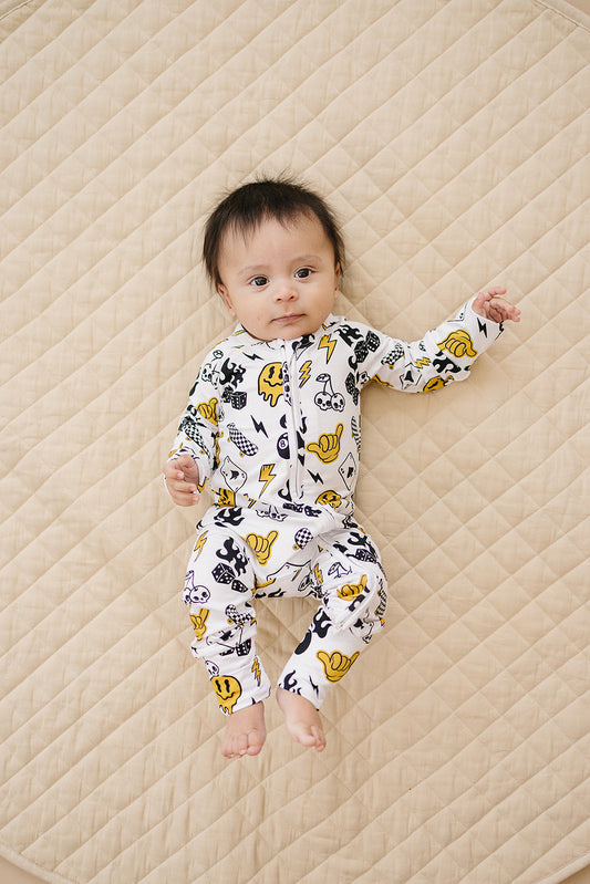 Bamboo Zip Romper | Lucky Vibes