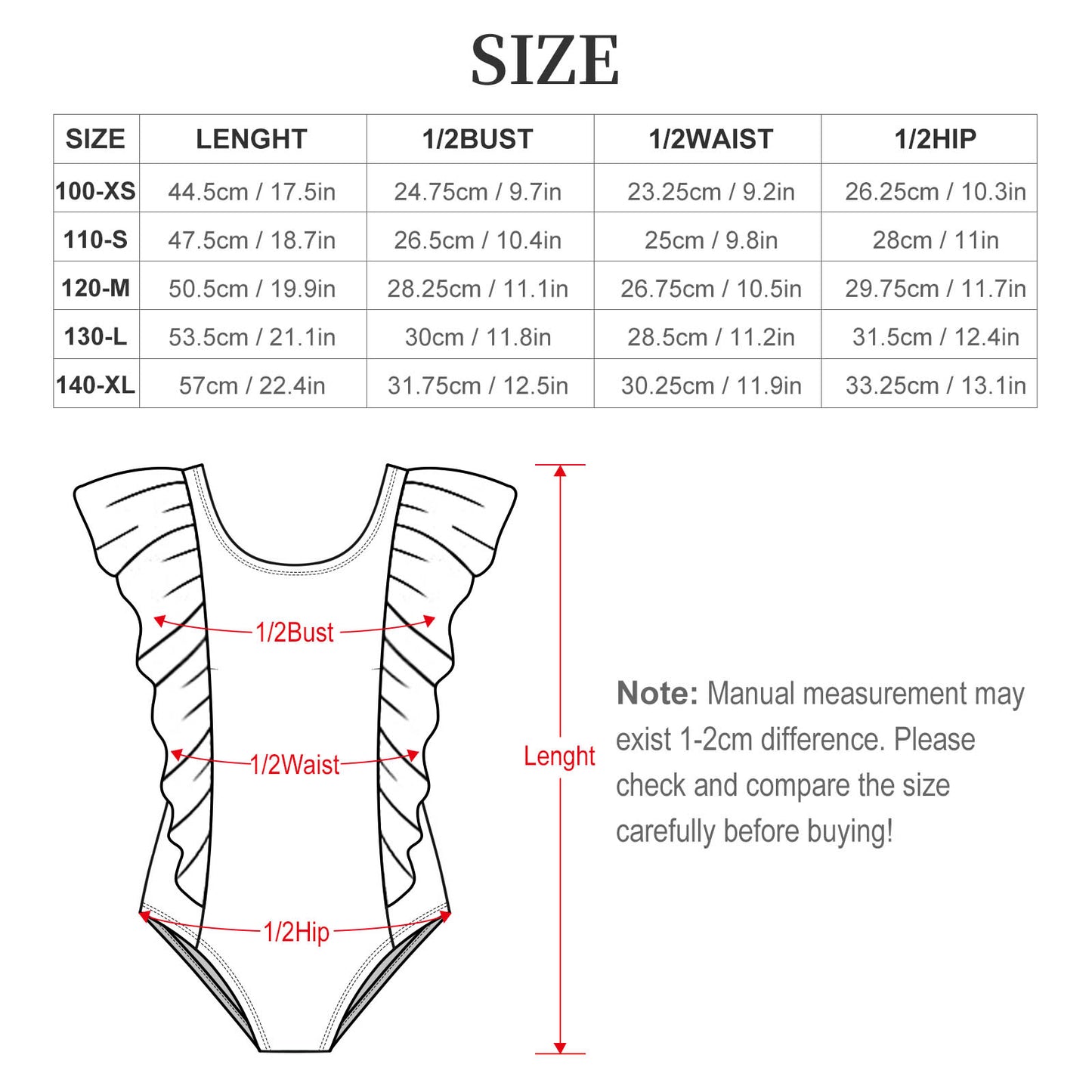 Celestial Bat Ruffle Swim Suit (Kids) - PRE ORDER