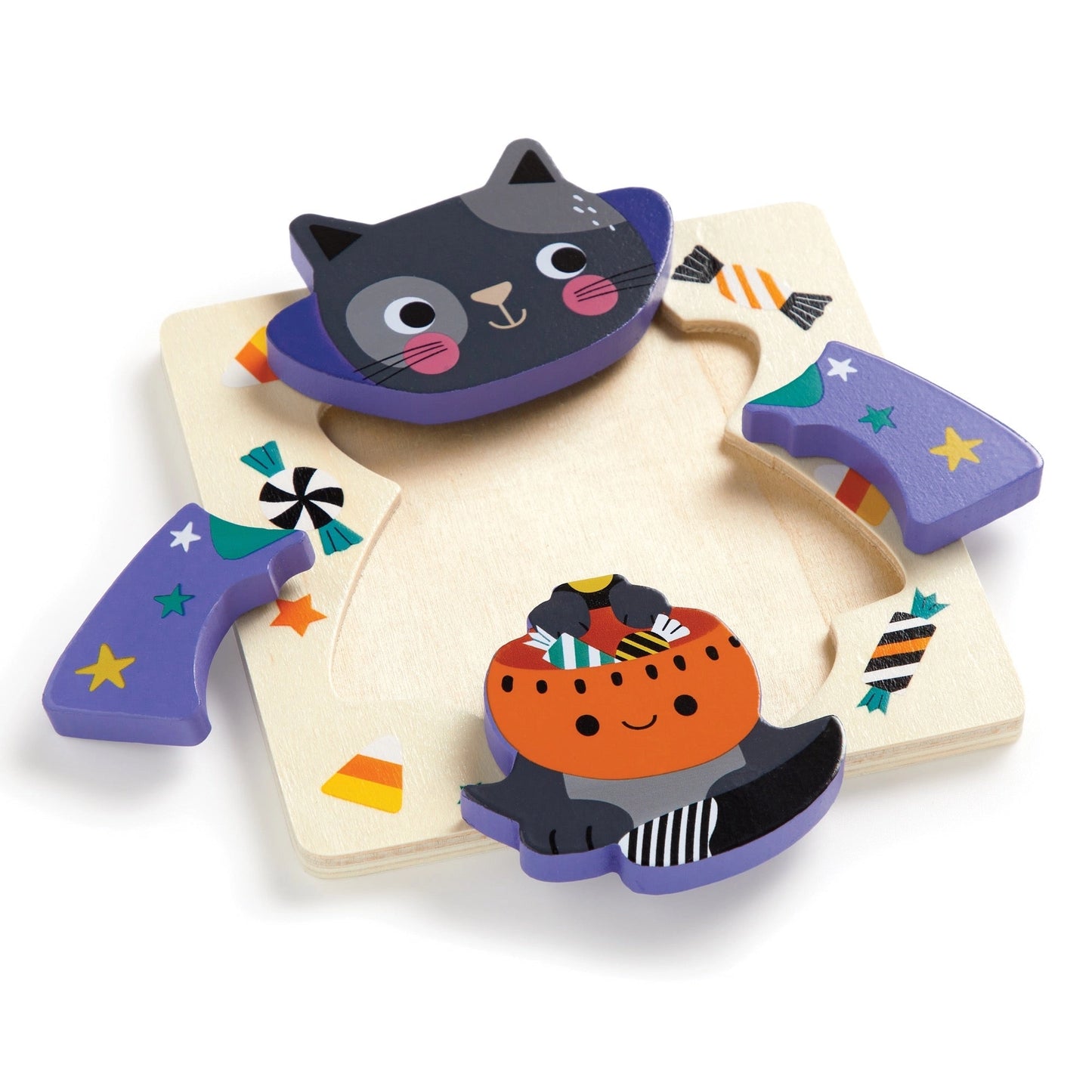 Spooky Friends Wooden Puzzle