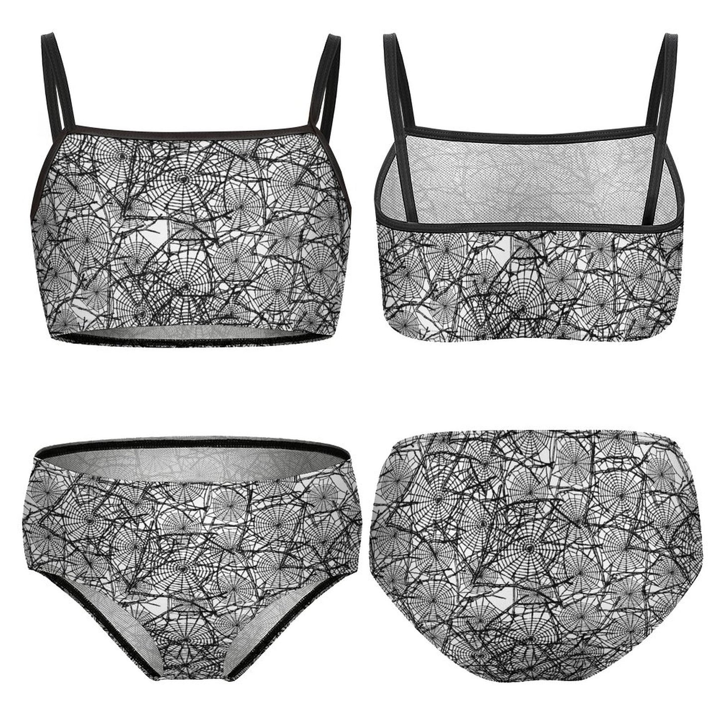 Abstract Web Two Piece Swimsuit (Kids) - PRE ORDER