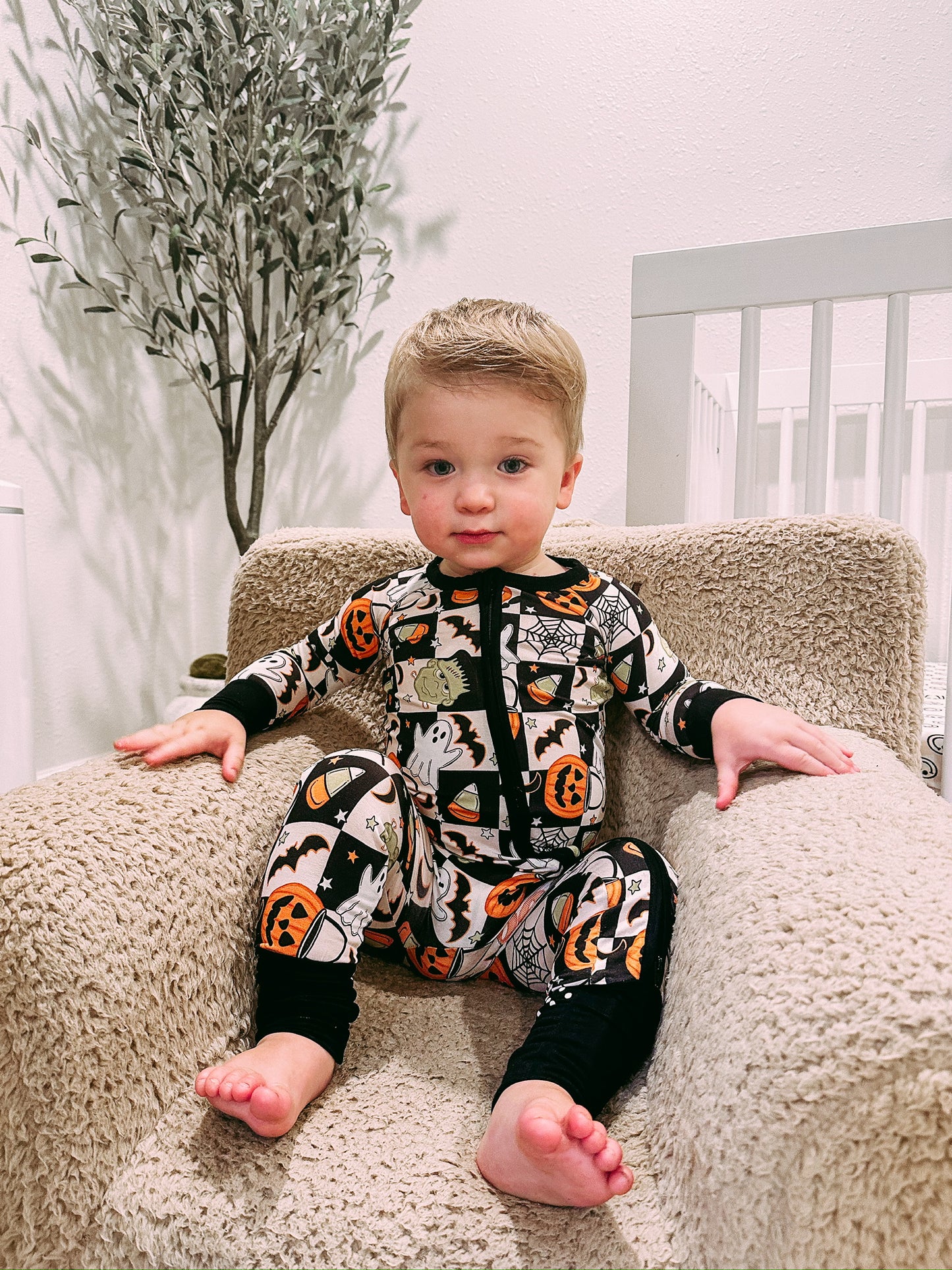 Trick or Treat Pajama Onesie (Babies/Toddlers)