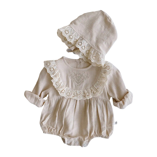 Onesie et Bonnet antiques (bébés/tout-petits)