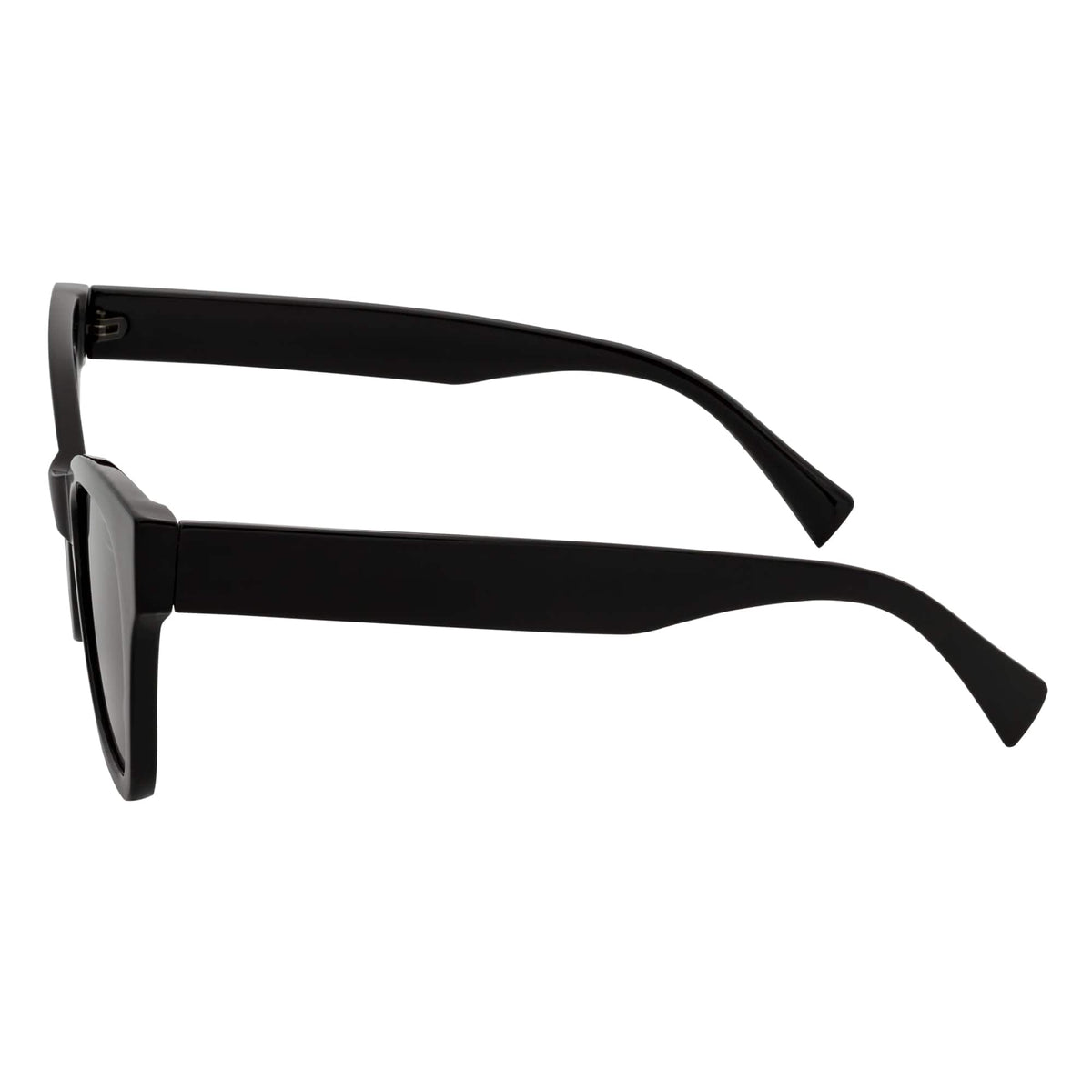 AUDREY - Womens Oversize Cat Eye Sunglasses Black Smoke