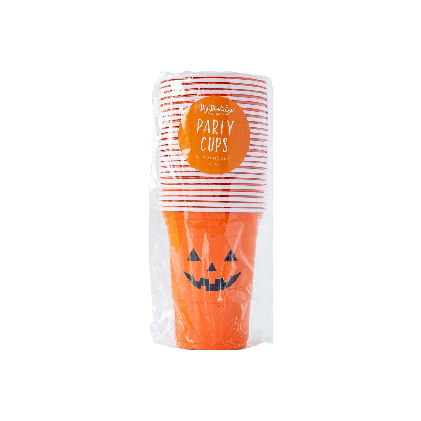 Jack O Lantern Plastic Party Cups