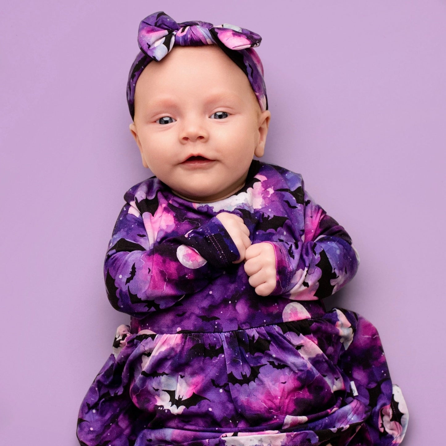Halloween | Twilight Bats | Baby & Toddler Bamboo Bodysuit Dress