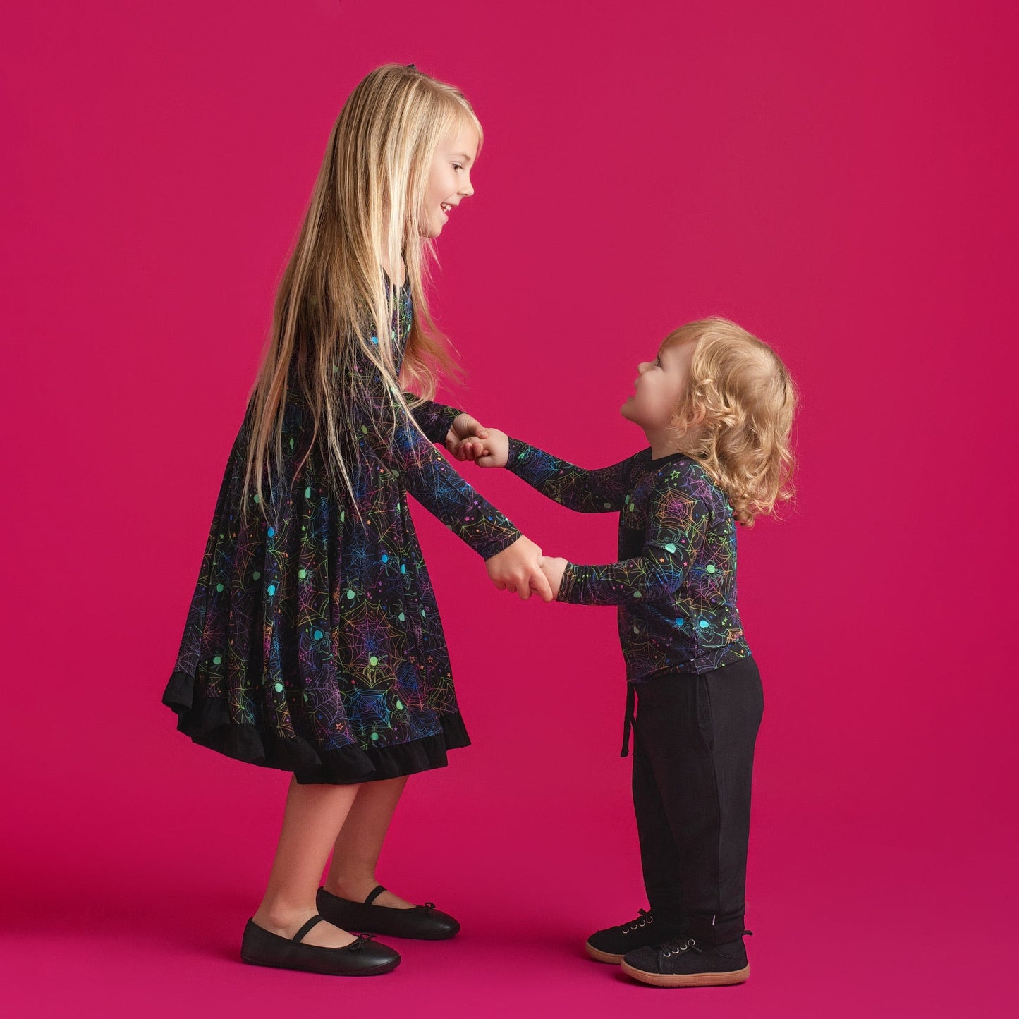 Halloween | Spooky Webs | Bamboo Toddler & Kids Pocket T-Shirt