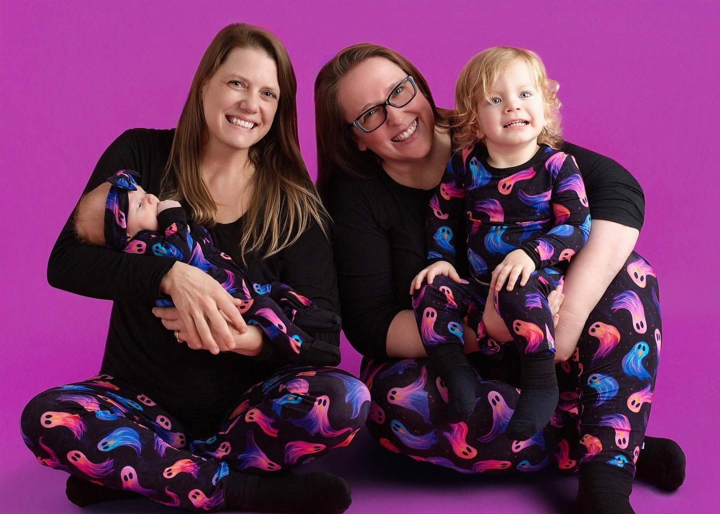 Halloween | Whirling Ghosts | Two-Piece Bamboo Long Sleeve Toddler & Kids Pajamas