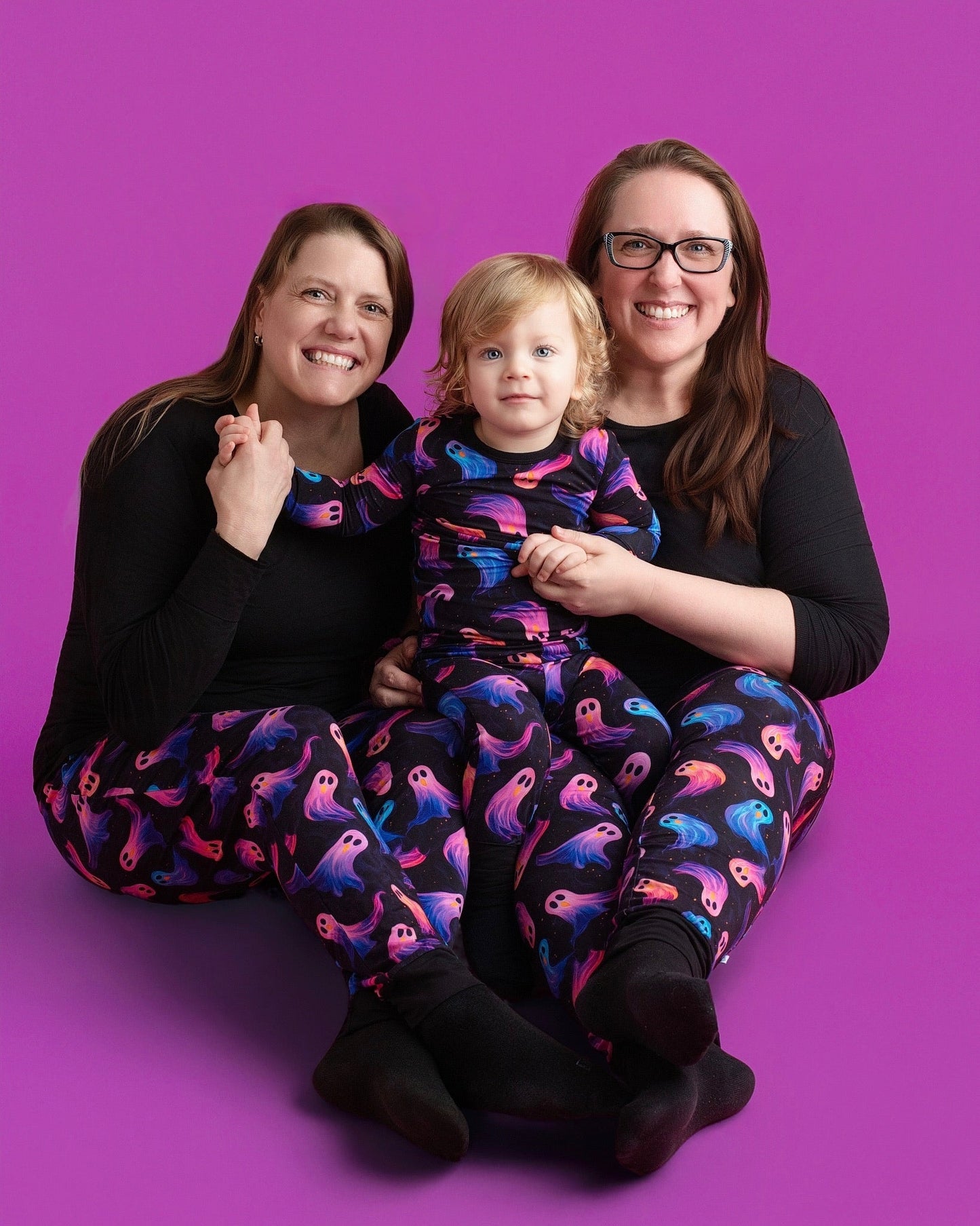 Halloween | Whirling Ghosts | Two-Piece Bamboo Long Sleeve Toddler & Kids Pajamas