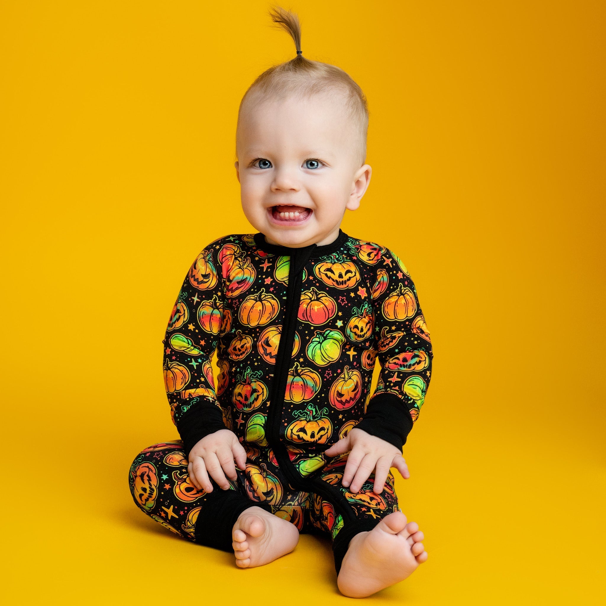 Halloween | Spooky Pumpkins | Bamboo Zipper Pajamas – Witching