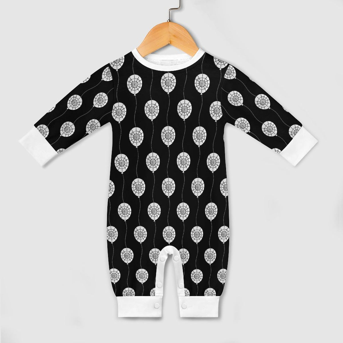 Spiderweb Party Cotton Long Sleeve Baby Romper - PRE ORDER