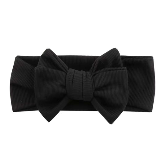 Bandeau froissé noir (bébé/enfant en bas âge)