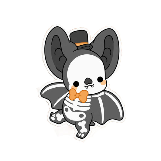 Skeleton Bat Vinyl Sticker