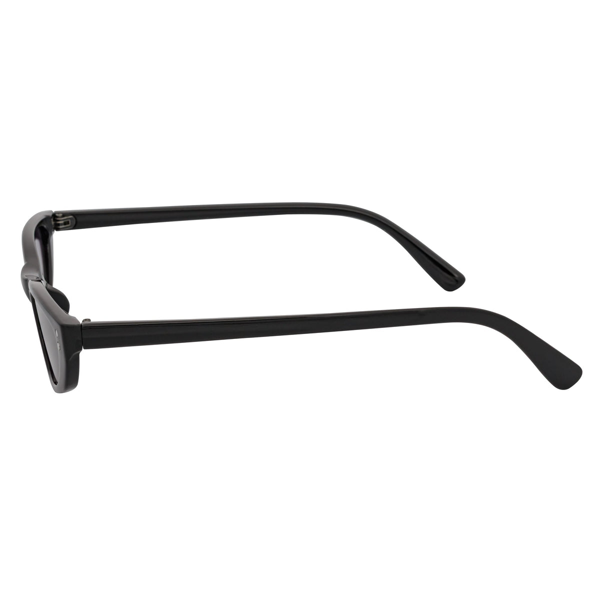 BURMESE - Small Hexagonal Cat Eye Sunglasses Black Lavender