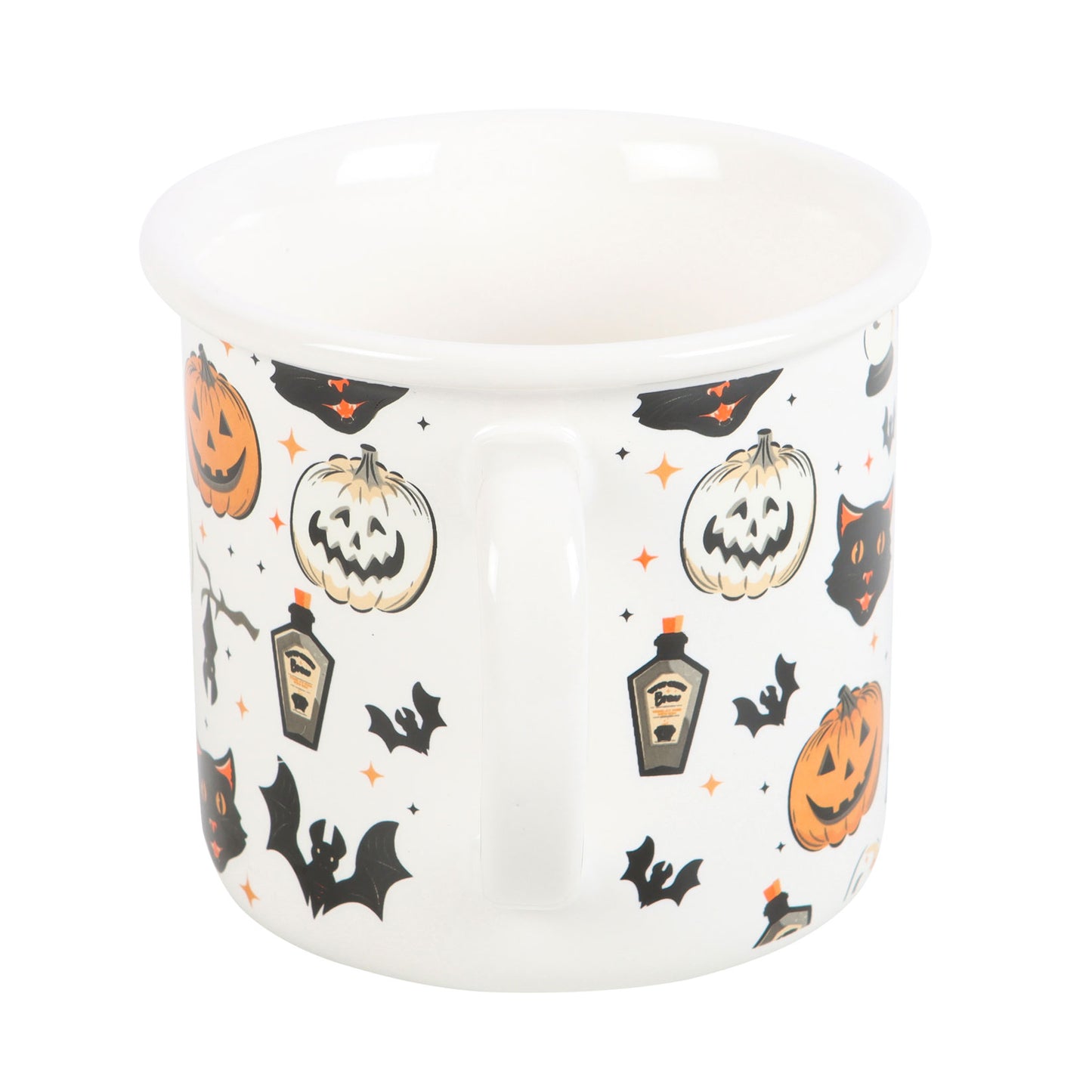 Black Cat and Pumpkin Mug