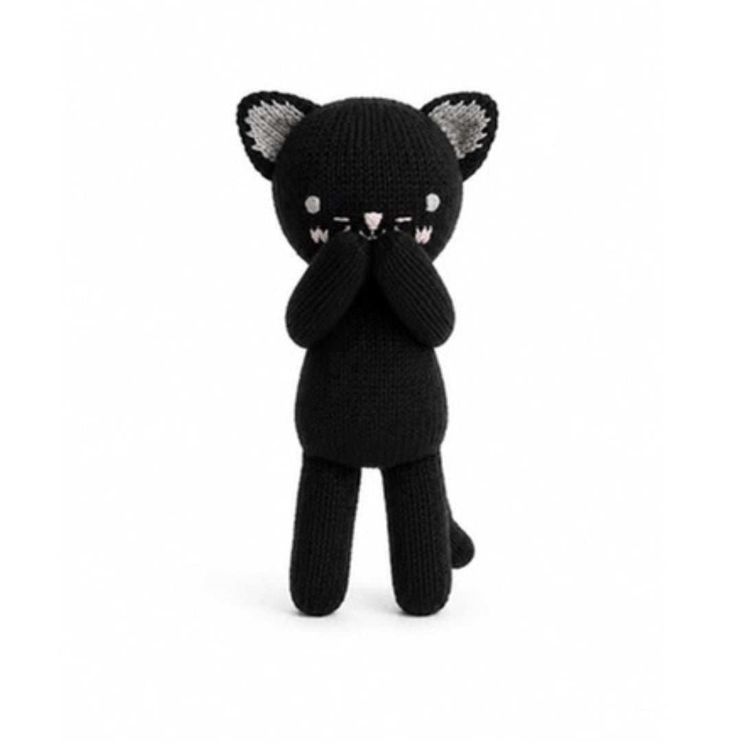 Black Cat Knit Toy