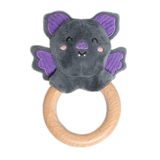Bat Baby Plush Rattle Teether