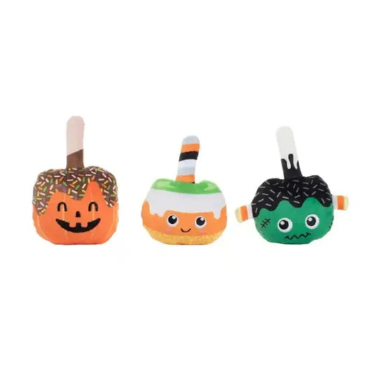 Halloween "No Tricks, Just Treats" Plush Squeak Dog Toy Set - 3 pc