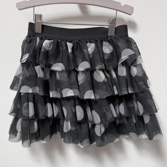 *PREVIOUSLY OWNED* Mesh Polka Dot Ruffle Skirt in size 6X