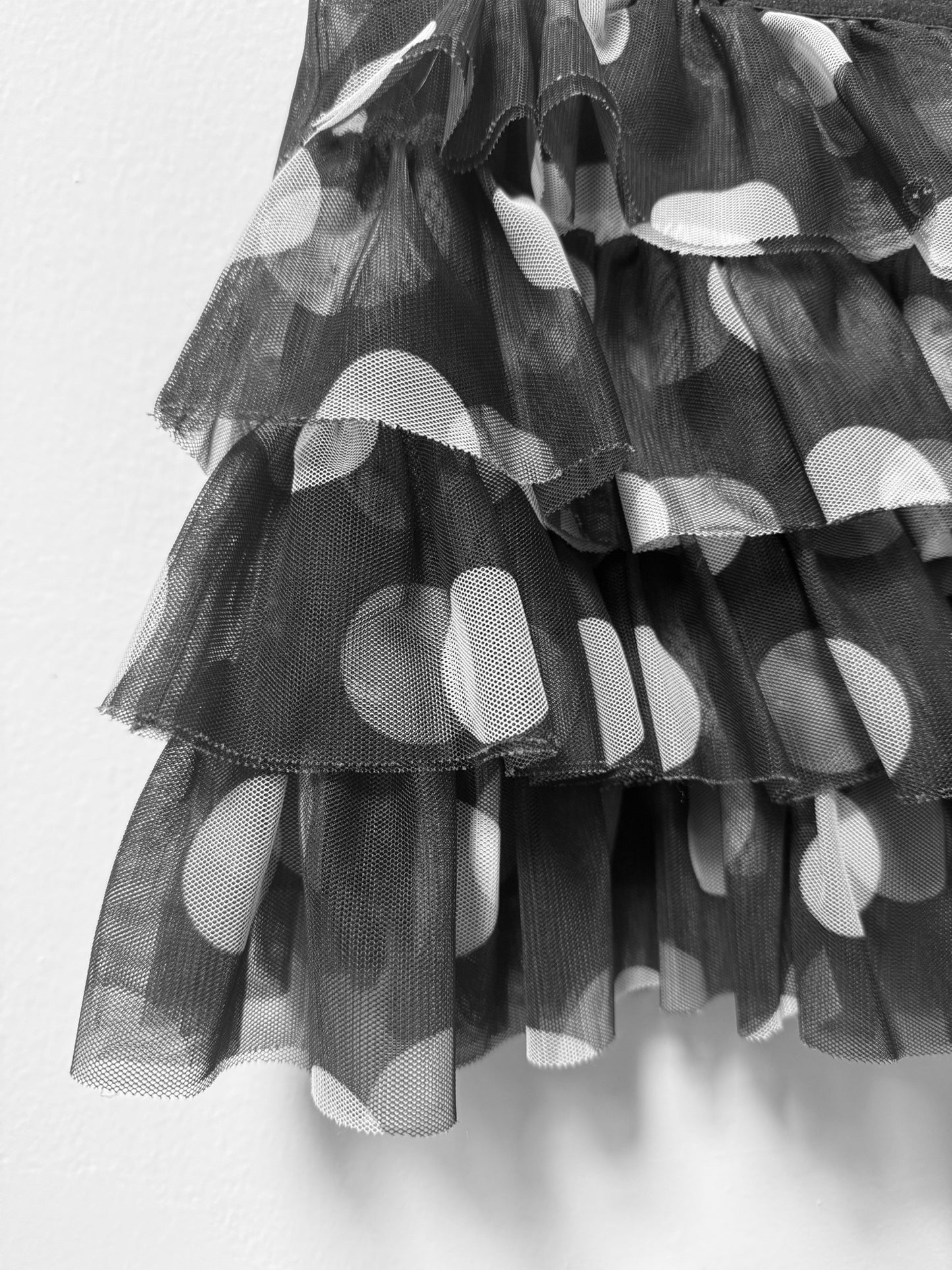 *PREVIOUSLY OWNED* Mesh Polka Dot Ruffle Skirt in size 6X
