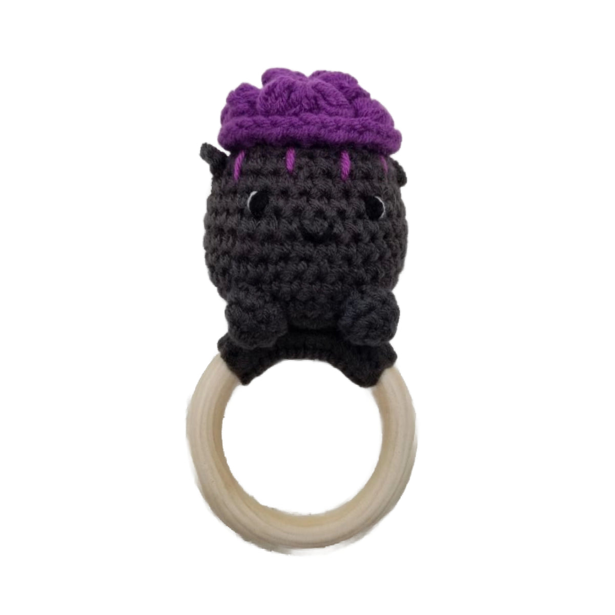 Cauldron Crochet Rattle Teether