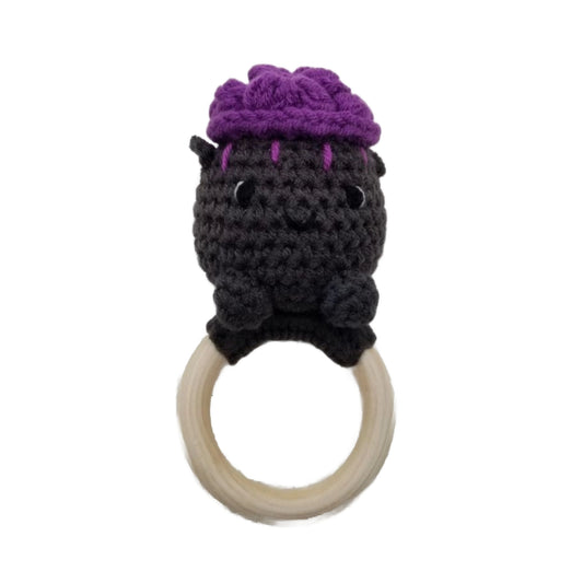 Cauldron Crochet Rattle Teether