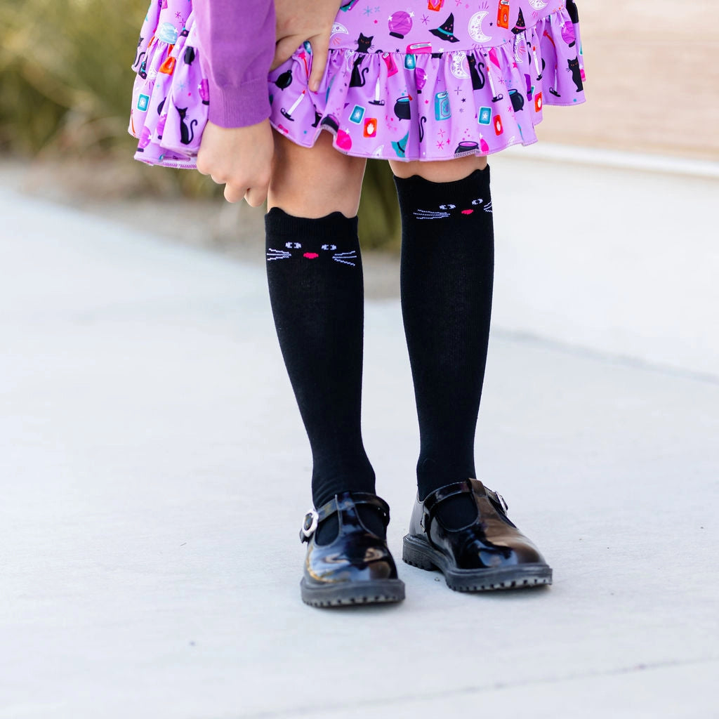 Black Cat Knee Socks (Babies/Toddlers/Kids)