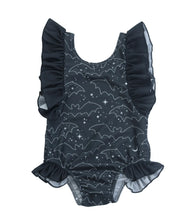 Load image into Gallery viewer, Celestial Bat Ruffle Swimsuit (Babies/Toddlers/Kids)