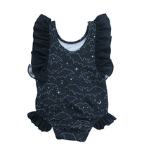 Load image into Gallery viewer, Celestial Bat Ruffle Swimsuit (Babies/Toddlers/Kids)