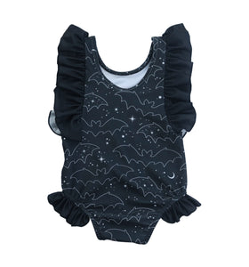Celestial Bat Ruffle Swimsuit (Babies/Toddlers/Kids)