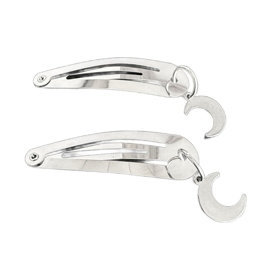 Crescent Moon Barrettes
