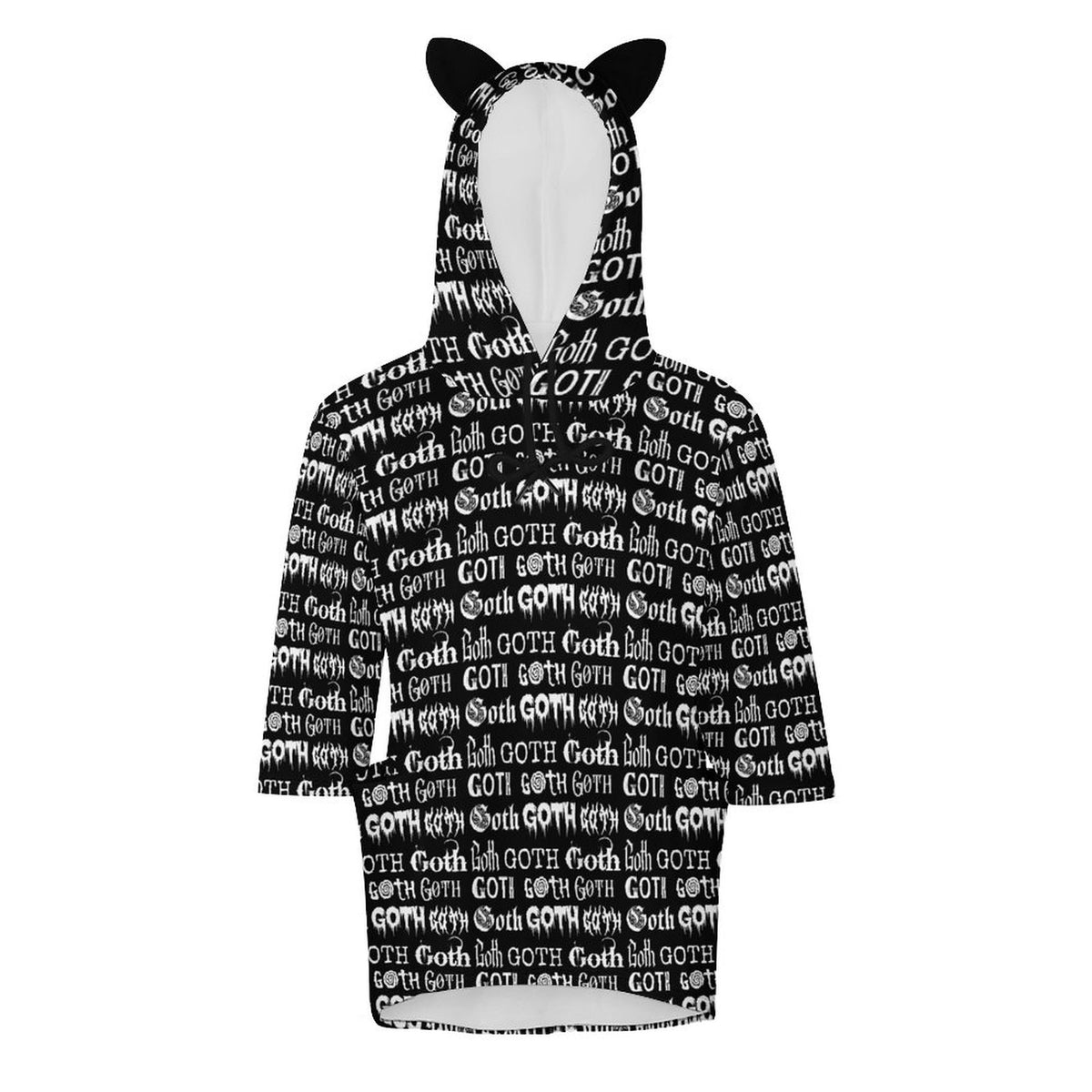 Goth Kitty Hoodie (Adults) - PRE ORDER