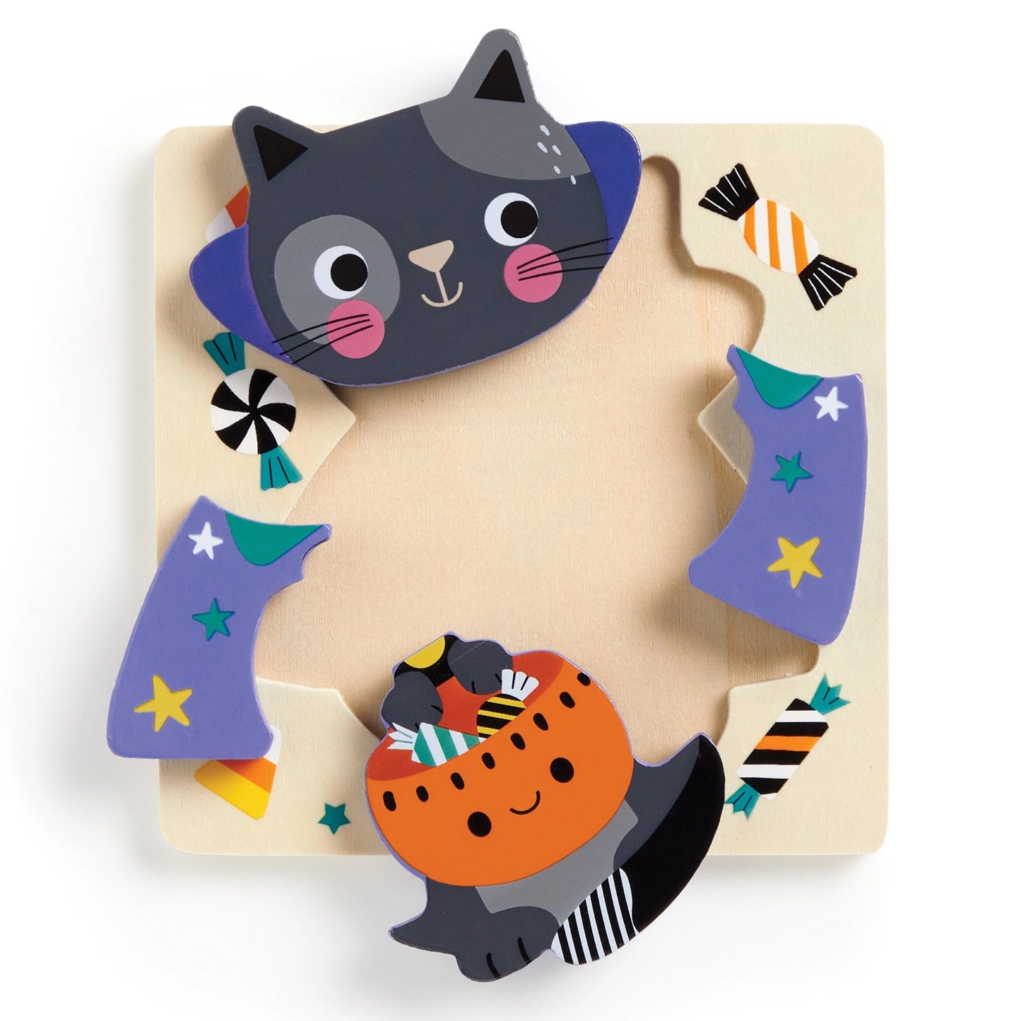 Spooky Friends Wooden Puzzle