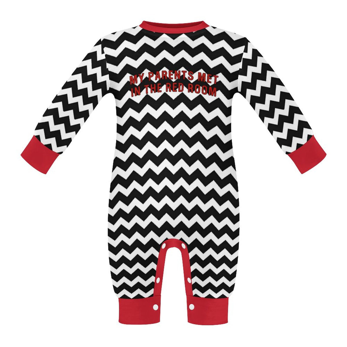 Red Room Cotton Long Sleeve Romper (Babies/Toddlers) - PRE ORDER