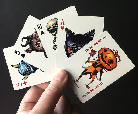 All Hallows' Eve Creepy Creatures Playing Cards