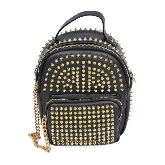 Dead of Night Mini Backpack in Black/Gold